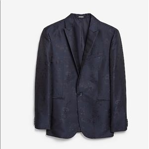 EXPRESS Slim Floral Tuxedo Jacket